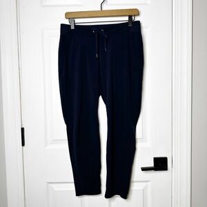 Athleta Midtown Performance Ankle Pants Navy Blue Size 6 Petite Athleisure